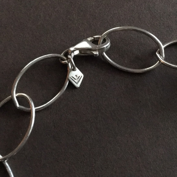 Silpada Ebony Wood Silver Link Necklace - Picture 2 of 3